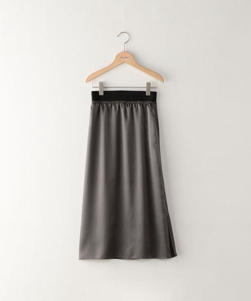 Steven Alan(スティーブンアラン)の「<Steven Alan>SILK SATIN SKIRT/スカート о(スカート・レディース・ダークグレー/ベージュ・SMALL/MEDIUM)」の4枚目の写真