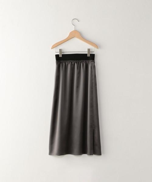 Steven Alan(スティーブンアラン)の「<Steven Alan>SILK SATIN SKIRT/スカート о(スカート・レディース・ダークグレー/ベージュ・SMALL/MEDIUM)」の3枚目の写真