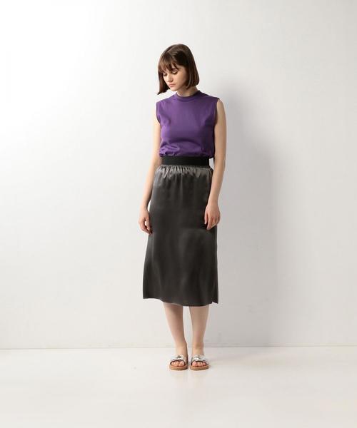 Steven Alan(スティーブンアラン)の「<Steven Alan>SILK SATIN SKIRT/スカート о(スカート・レディース・ダークグレー/ベージュ・SMALL/MEDIUM)」の6枚目の写真