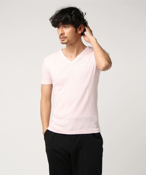 テレコvネックtシャツ トップス Agt Tシャツ カットソー Gossip ロサンゼルス ゴシップロサンゼルス のファッション セール