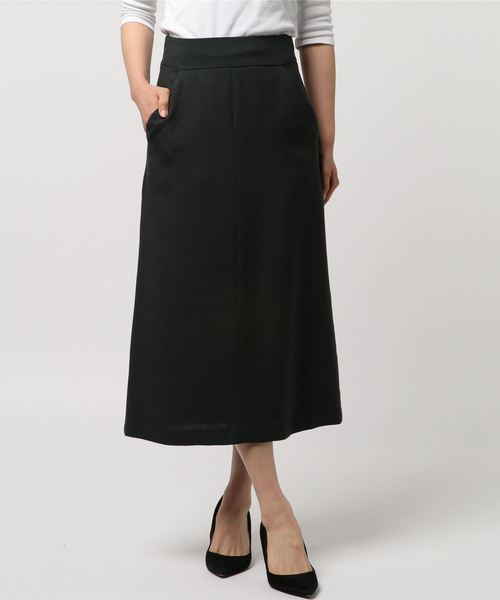 RIVE DROITE（リヴドロワ）の「麻調ナロースカート（スカート・レディース・チャコールグレー/ベージュ・36/38/34）」の6枚目の写真