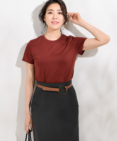 RIVE DROITE（リヴドロワ）の「麻調ナロースカート（スカート・レディース・チャコールグレー/ベージュ・36/38/34）」の12枚目の写真