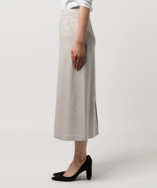 RIVE DROITE（リヴドロワ）の「麻調ナロースカート（スカート・レディース・チャコールグレー/ベージュ・36/38/34）」の3枚目の写真