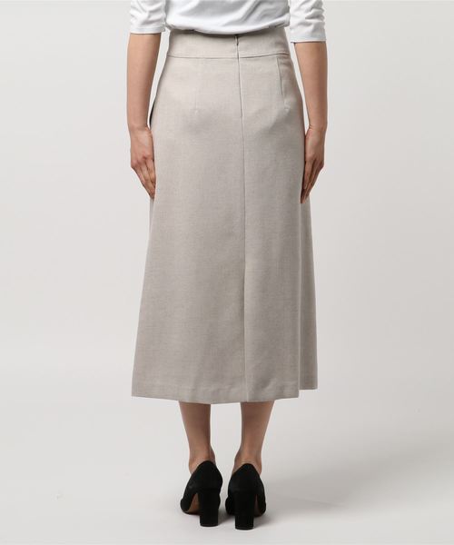 RIVE DROITE（リヴドロワ）の「麻調ナロースカート（スカート・レディース・チャコールグレー/ベージュ・36/38/34）」の4枚目の写真