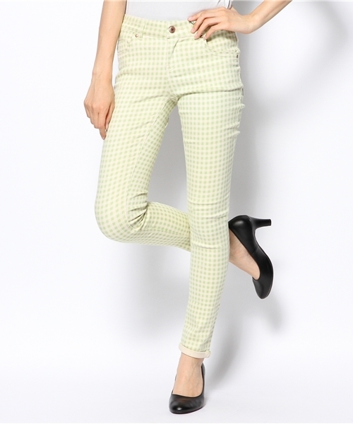 mystic(ミスティック)の「【mystic】 ギンガムスキニーPT(その他パンツ・レディース・ブラック/ベージュ/ライトブルー/ライトグリーン/グリーン系その他・0/1/2/00)」の4枚目の写真