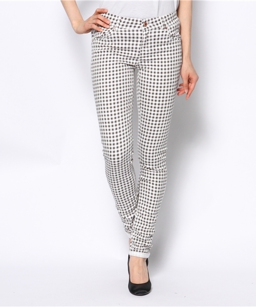 mystic(ミスティック)の「【mystic】 ギンガムスキニーPT(その他パンツ・レディース・ブラック/ベージュ/ライトブルー/ライトグリーン/グリーン系その他・0/1/2/00)」の2枚目の写真