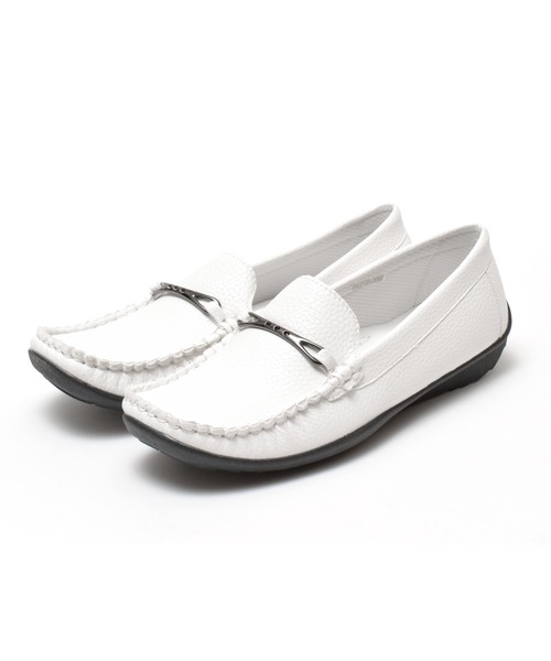 LUGG NAGG(ラグナグ)の「リボンデザイン モカシン ドライビングサブリナシューズ【LUGG NAGG SHOES SELECT/ ラグナグシューズセレクト】(モカシン/デッキシューズ・レディース・ホワイト/ブラック・23.5cm/24.5cm/23.0cm/24.0cm/22.5cm)」の7枚目の写真