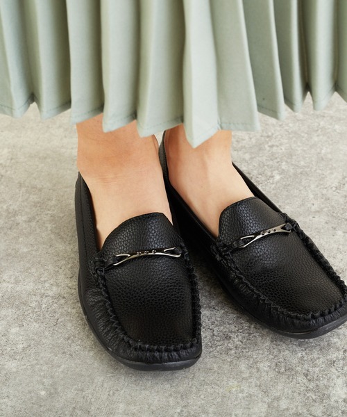 LUGG NAGG(ラグナグ)の「リボンデザイン モカシン ドライビングサブリナシューズ【LUGG NAGG SHOES SELECT/ ラグナグシューズセレクト】(モカシン/デッキシューズ・レディース・ホワイト/ブラック・23.5cm/24.5cm/23.0cm/24.0cm/22.5cm)」の13枚目の写真