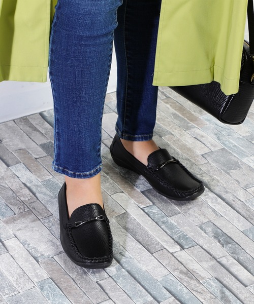 LUGG NAGG(ラグナグ)の「リボンデザイン モカシン ドライビングサブリナシューズ【LUGG NAGG SHOES SELECT/ ラグナグシューズセレクト】(モカシン/デッキシューズ・レディース・ホワイト/ブラック・23.5cm/24.5cm/23.0cm/24.0cm/22.5cm)」の14枚目の写真