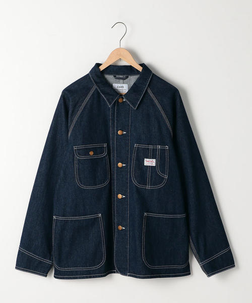 coen（コーエン）の「SMITH別注カバーオールジャケット（カバーオール・メンズ・ネイビー/マスタード・SMALL/MEDIUM/X-LARGE/LARGE）」の7枚目の写真