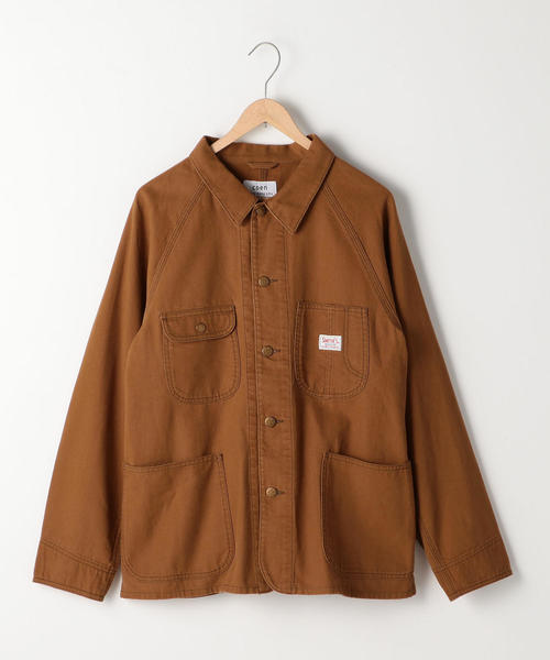 coen（コーエン）の「SMITH別注カバーオールジャケット（カバーオール・メンズ・ネイビー/マスタード・SMALL/MEDIUM/X-LARGE/LARGE）」の16枚目の写真