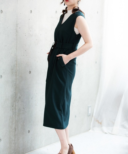 LADYMADE（レディメイド）の「2WAYロングスリットワンピース（ワンピース・レディース・ブラック/ブラウン/グリーン/グリーン系その他/ライトブラウン・FREE）」の15枚目の写真