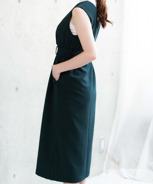 LADYMADE（レディメイド）の「2WAYロングスリットワンピース（ワンピース・レディース・ブラック/ブラウン/グリーン/グリーン系その他/ライトブラウン・FREE）」の16枚目の写真