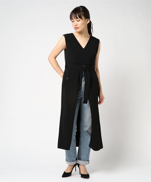 LADYMADE（レディメイド）の「2WAYロングスリットワンピース（ワンピース・レディース・ブラック/ブラウン/グリーン/グリーン系その他/ライトブラウン・FREE）」の6枚目の写真