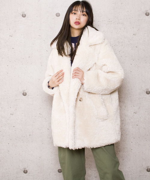 LUGG NAGG(ラグナグ)の「【Jewelobe/ ジュエローブ】もこもこ ボアコート(その他アウター・レディース・ホワイト/ベージュ/パープル/ピンク・FREE)」の11枚目の写真