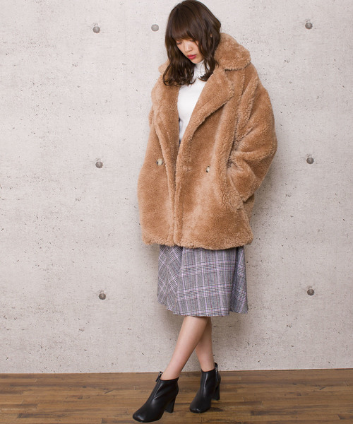 LUGG NAGG(ラグナグ)の「【Jewelobe/ ジュエローブ】もこもこ ボアコート(その他アウター・レディース・ホワイト/ベージュ/パープル/ピンク・FREE)」の13枚目の写真