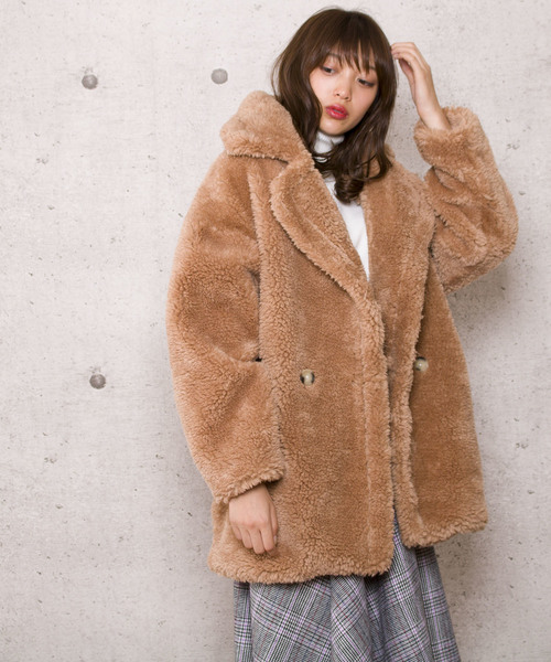 LUGG NAGG(ラグナグ)の「【Jewelobe/ ジュエローブ】もこもこ ボアコート(その他アウター・レディース・ホワイト/ベージュ/パープル/ピンク・FREE)」の18枚目の写真