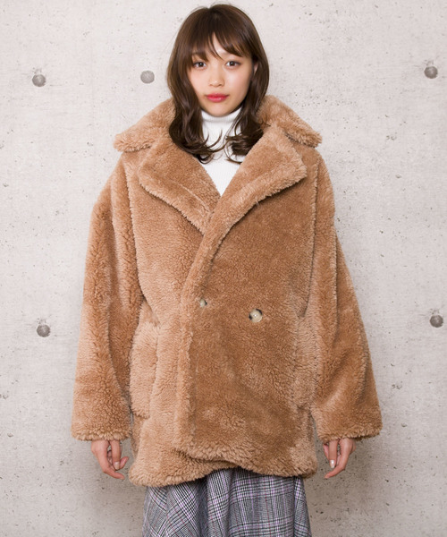 LUGG NAGG(ラグナグ)の「【Jewelobe/ ジュエローブ】もこもこ ボアコート(その他アウター・レディース・ホワイト/ベージュ/パープル/ピンク・FREE)」の8枚目の写真