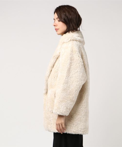 LUGG NAGG(ラグナグ)の「【Jewelobe/ ジュエローブ】もこもこ ボアコート(その他アウター・レディース・ホワイト/ベージュ/パープル/ピンク・FREE)」の7枚目の写真