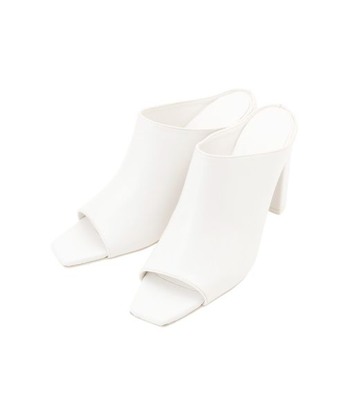 GYDA（ジェイダ）の「open toeミュール（サンダル・レディース・ブラック/オフホワイト/ベージュ・SMALL/MEDIUM/LARGE）」の4枚目の写真