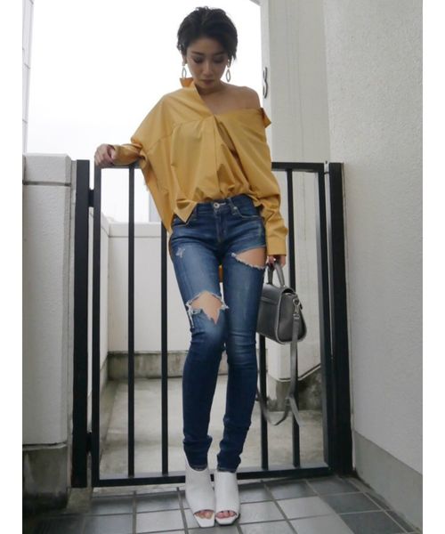 GYDA（ジェイダ）の「open toeミュール（サンダル・レディース・ブラック/オフホワイト/ベージュ・SMALL/MEDIUM/LARGE）」の14枚目の写真