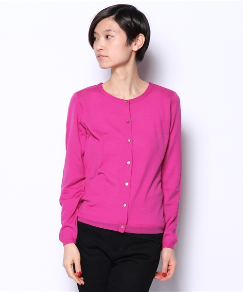 BEAUTY&YOUTH UNITED ARROWS(ビューティーアンドユースユナイテッドアローズ)の「BYBC ウォッシュクルーネックカーディガン ◆(カーディガン/ボレロ・レディース・ライトグレー/ピンク/イエロー/ネイビー・フリー)」の10枚目の写真