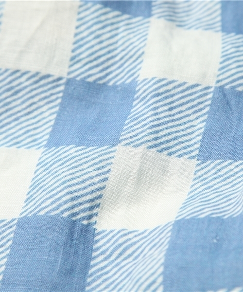 Dot＆Stripes CHILD WOMAN（ドットアンドストライプス　チャイルドウーマン）の「ビッグギンガムプリント　タックパンツ（その他パンツ・レディース・ブルー/ブラック・FREE）」の11枚目の写真