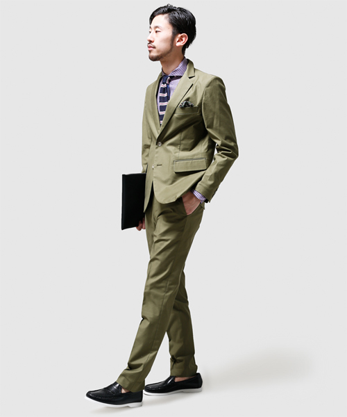 NANO universe（ナノユニバース）の「ONES STROKE(ワンズストローク)/ 別注catch man（スラックス・メンズ・カーキ/ネイビー/ベージュ・48/46/44/50）」の14枚目の写真