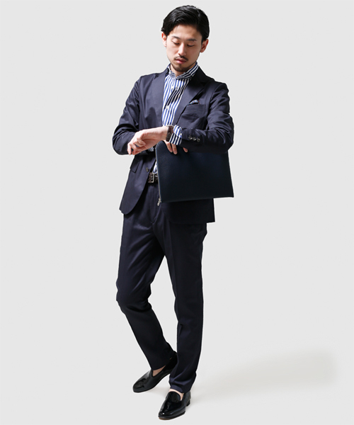 NANO universe（ナノユニバース）の「ONES STROKE(ワンズストローク)/ 別注catch man（スラックス・メンズ・カーキ/ネイビー/ベージュ・48/46/44/50）」の15枚目の写真