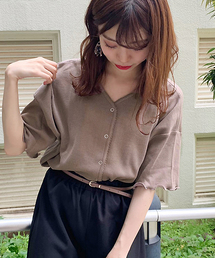 apres jour | スナップボタンワッフルTシャツ【ZOZOTOWN限定アイテム】(Tシャツ/カットソー)