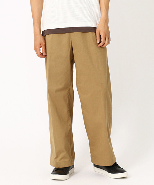 COMME CA ISM(コムサイズム)の「ストレッチツイル ワイドパンツ(その他パンツ・メンズ・チャコール/ベージュ・SMALL/MEDIUM/LARGE)」の2枚目の写真