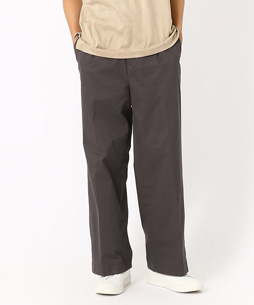 COMME CA ISM(コムサイズム)の「ストレッチツイル ワイドパンツ(その他パンツ・メンズ・チャコール/ベージュ・SMALL/MEDIUM/LARGE)」の1枚目の写真