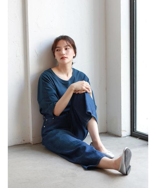 AMERICAN HOLIC（アメリカンホリック）の「ハイウエストワイドデニムパンツ＊（デニムパンツ・レディース・インディゴブルー/ワンウォッシュ・S/M/L）」の10枚目の写真