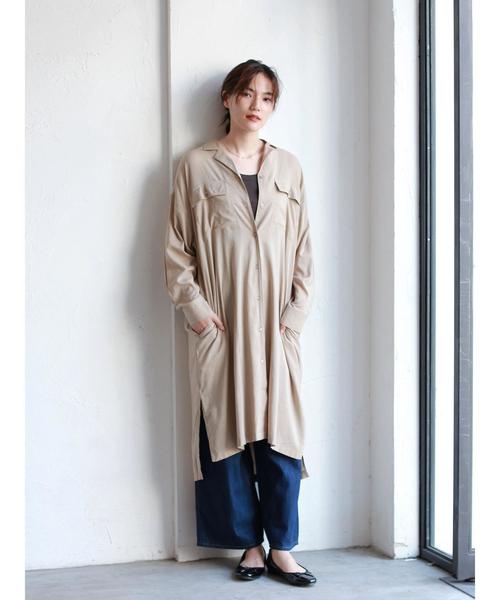 AMERICAN HOLIC（アメリカンホリック）の「ハイウエストワイドデニムパンツ＊（デニムパンツ・レディース・インディゴブルー/ワンウォッシュ・S/M/L）」の21枚目の写真