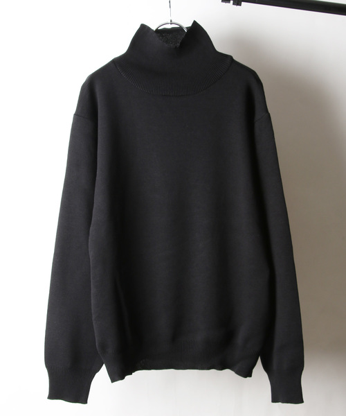 NILWAY（ニルウェイ）の「【Nilway】ミラノリブハイネックロンTEE（Tシャツ/カットソー・メンズ・ホワイト/ブラック/ベージュ/ブラウン/グレー/ネイビー/カーキ・MEDIUM/LARGE/X-LARGE）」の3枚目の写真