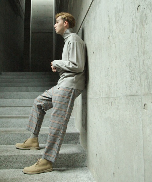 NILWAY（ニルウェイ）の「【Nilway】ミラノリブハイネックロンTEE（Tシャツ/カットソー・メンズ・ホワイト/ブラック/ベージュ/ブラウン/グレー/ネイビー/カーキ・MEDIUM/LARGE/X-LARGE）」の10枚目の写真