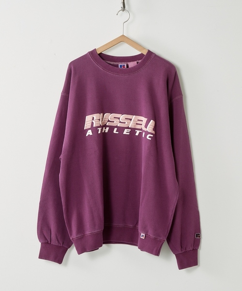 Russell Athletic(ラッセルアスレティック)の「【RUSSELL×CEPO】ロゴスウェット(スウェット・レディース・パープル/チャコール/ベージュ系9・M)」の3枚目の写真