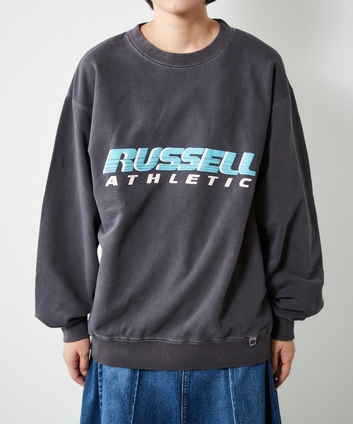 Russell Athletic(ラッセルアスレティック)の「【RUSSELL×CEPO】ロゴスウェット(スウェット・レディース・パープル/チャコール/ベージュ系9・M)」の5枚目の写真