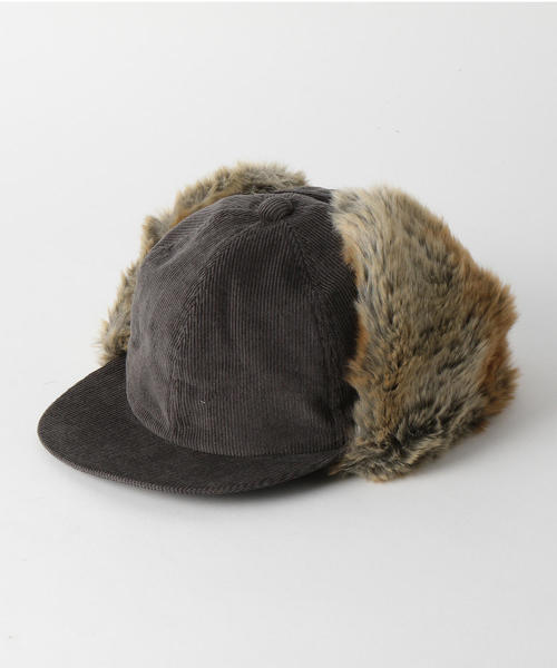 COMESANDGOES（カムズアンドゴーズ）の「＜COMESANDGOES＞ CD EAR CAP/キャップ □□ ：（キャップ・メンズ・ブラック/ダークグレー・FREE）」の2枚目の写真