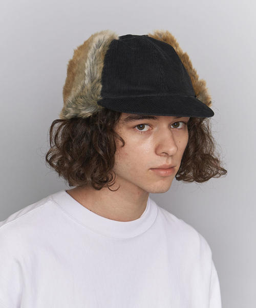 COMESANDGOES（カムズアンドゴーズ）の「＜COMESANDGOES＞ CD EAR CAP/キャップ □□ ：（キャップ・メンズ・ブラック/ダークグレー・FREE）」の5枚目の写真