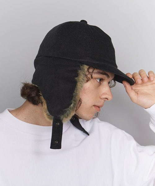 COMESANDGOES（カムズアンドゴーズ）の「＜COMESANDGOES＞ CD EAR CAP/キャップ □□ ：（キャップ・メンズ・ブラック/ダークグレー・FREE）」の6枚目の写真