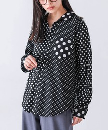 osharewalker | 『アシンメトリードット柄シャツ』(シャツ/ブラウス)