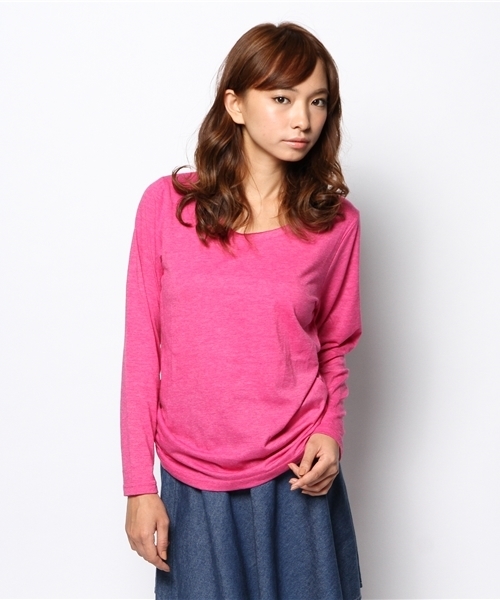 チチカカ（チチカカ）の「ファンシーインナーロングTシャツ（Tシャツ/カットソー・レディース・ブラック/グレー/グリーン/パープル/マスタード/ピンク・MEDIUM/LARGE）」の6枚目の写真