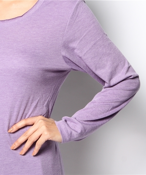 チチカカ（チチカカ）の「ファンシーインナーロングTシャツ（Tシャツ/カットソー・レディース・ブラック/グレー/グリーン/パープル/マスタード/ピンク・MEDIUM/LARGE）」の11枚目の写真