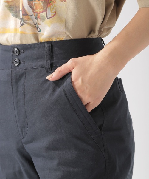 BAYFLOW(ベイフロー)の「リネンストレッチワイドパンツ(その他パンツ・レディース・ベージュ/ネイビー/カーキ/ナチュラル・SMALL/MEDIUM/LARGE)」の8枚目の写真