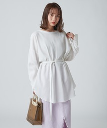mystic | バックシャンロングシャツ(シャツ/ブラウス)