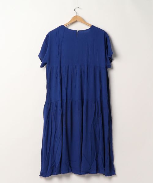 チャイハネ（チャイハネ）の「【チャイハネ】yul レーヨンクレープティアードワンピース（ワンピース・レディース・ピンク/ホワイト/ミント/イエロー/ブルー/ブラック・FREE）」の19枚目の写真