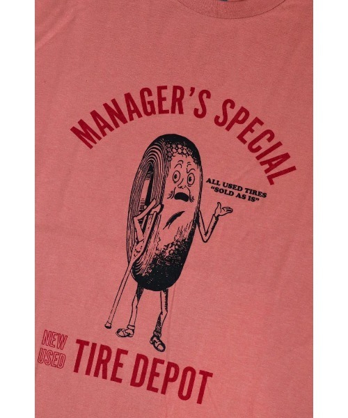 MANAGER'S SPECIAL（マネージャーズスペシャル）の「【MANAGERS SPECIAL】マネージャーズスペシャル TIRE DEPOT T（Tシャツ/カットソー・メンズ・ホワイト/ブルー/オレンジ/イエロー・LARGE/SMALL/MEDIUM/X-LARGE）」の6枚目の写真