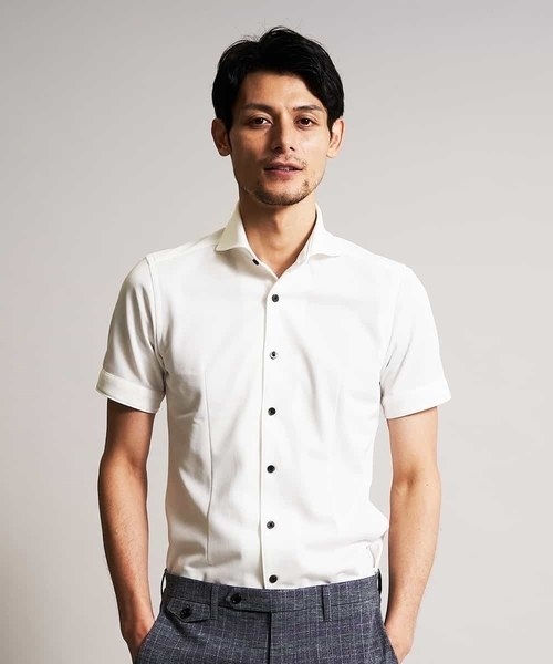 MICHEL KLEIN HOMME (ミッシェルクランオム)の「シャツ(ロジェ)(シャツ/ブラウス・メンズ・ホワイト/ブラック/ブルー・MEDIUM/LARGE/X-LARGE)」の10枚目の写真