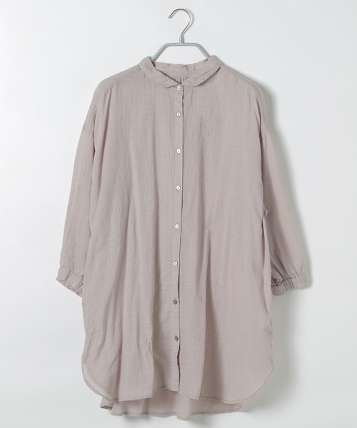 LAKOLE（ラコレ）の「スラブボイルボリュームシャツ / LAKOLE（シャツ/ブラウス・レディース・オフホワイト/サンドグレー/ワイン/グレー・SMALL/MEDIUM）」の4枚目の写真